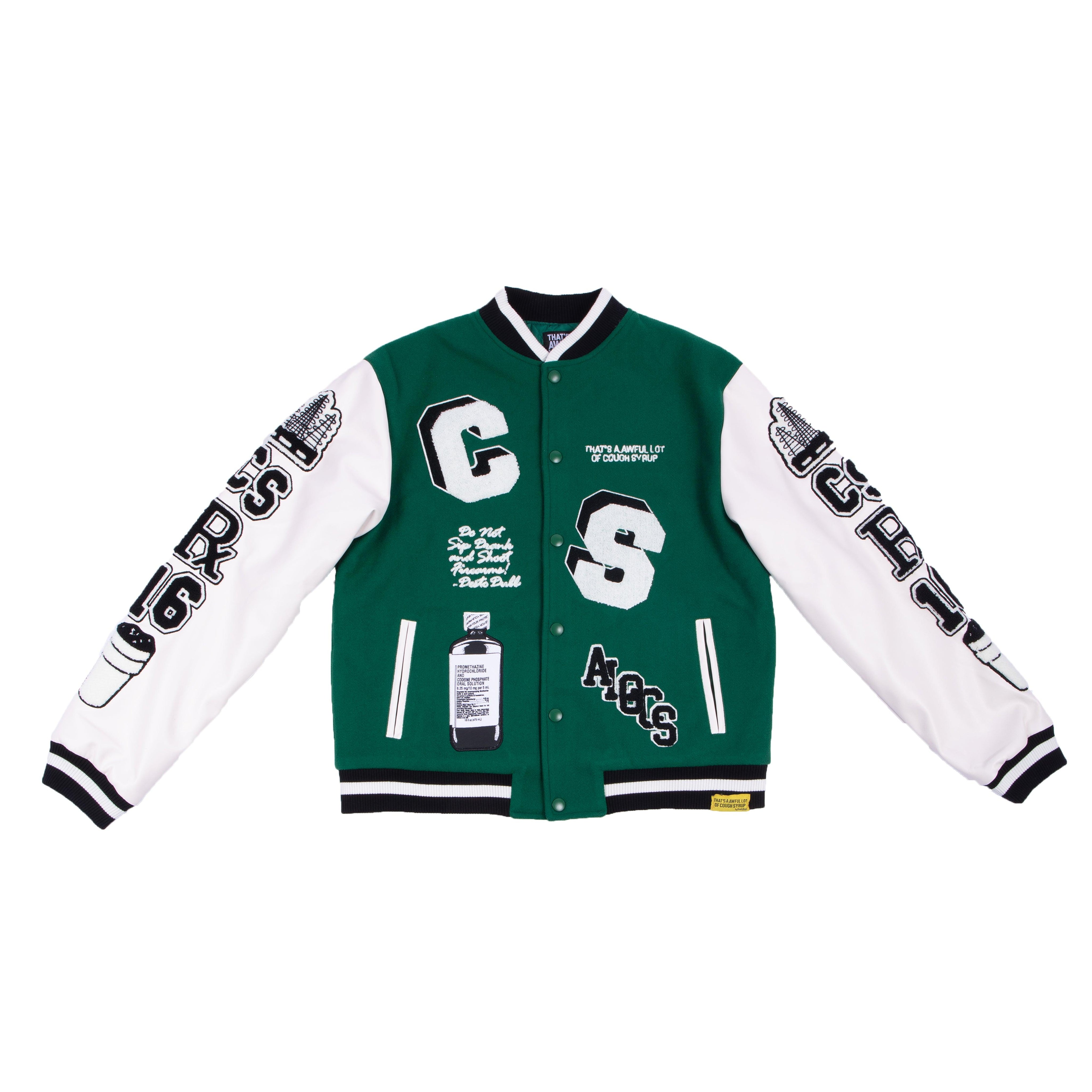Cough Syrup Letterman Jacket By Desto Dubb