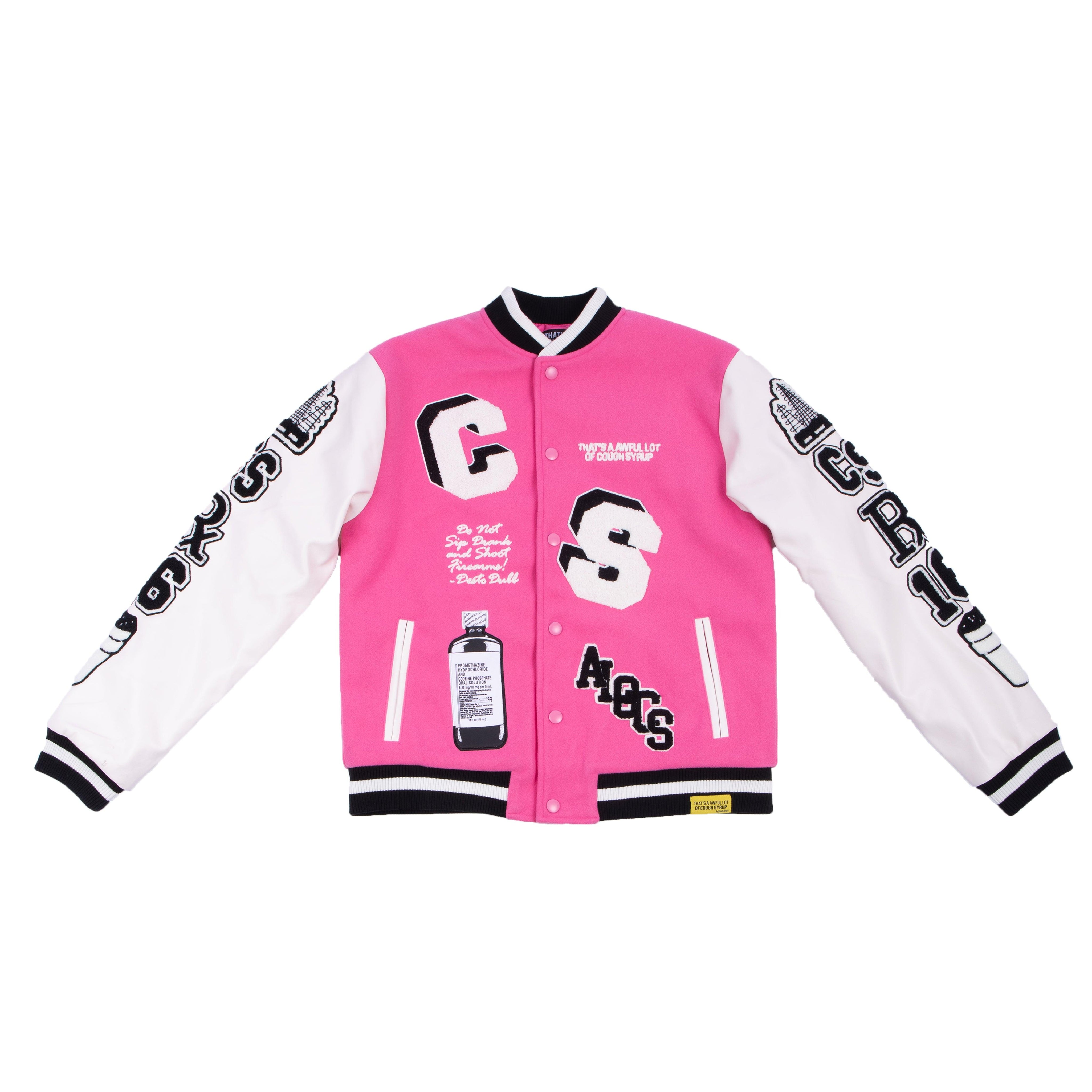 Cough Syrup Letterman Jacket By Desto Dubb