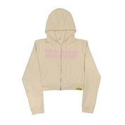 Women’s crop zip up hoodie