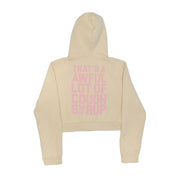 Women’s crop zip up hoodie