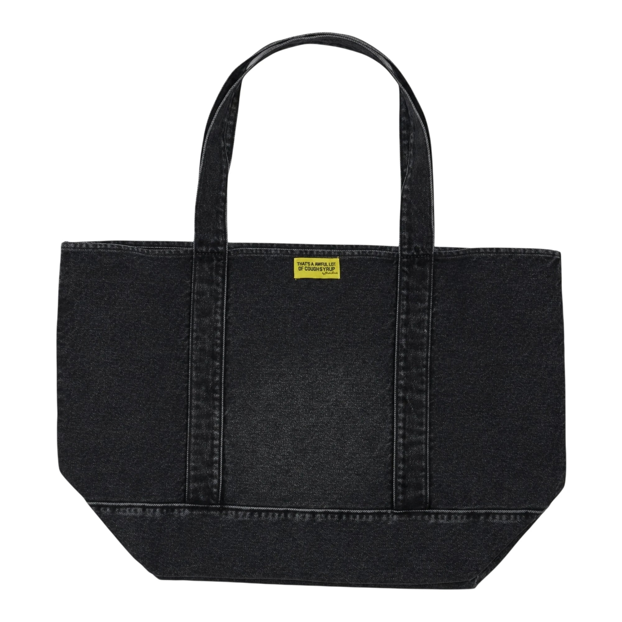 ALOCS Patch Denim Tote - Black — back