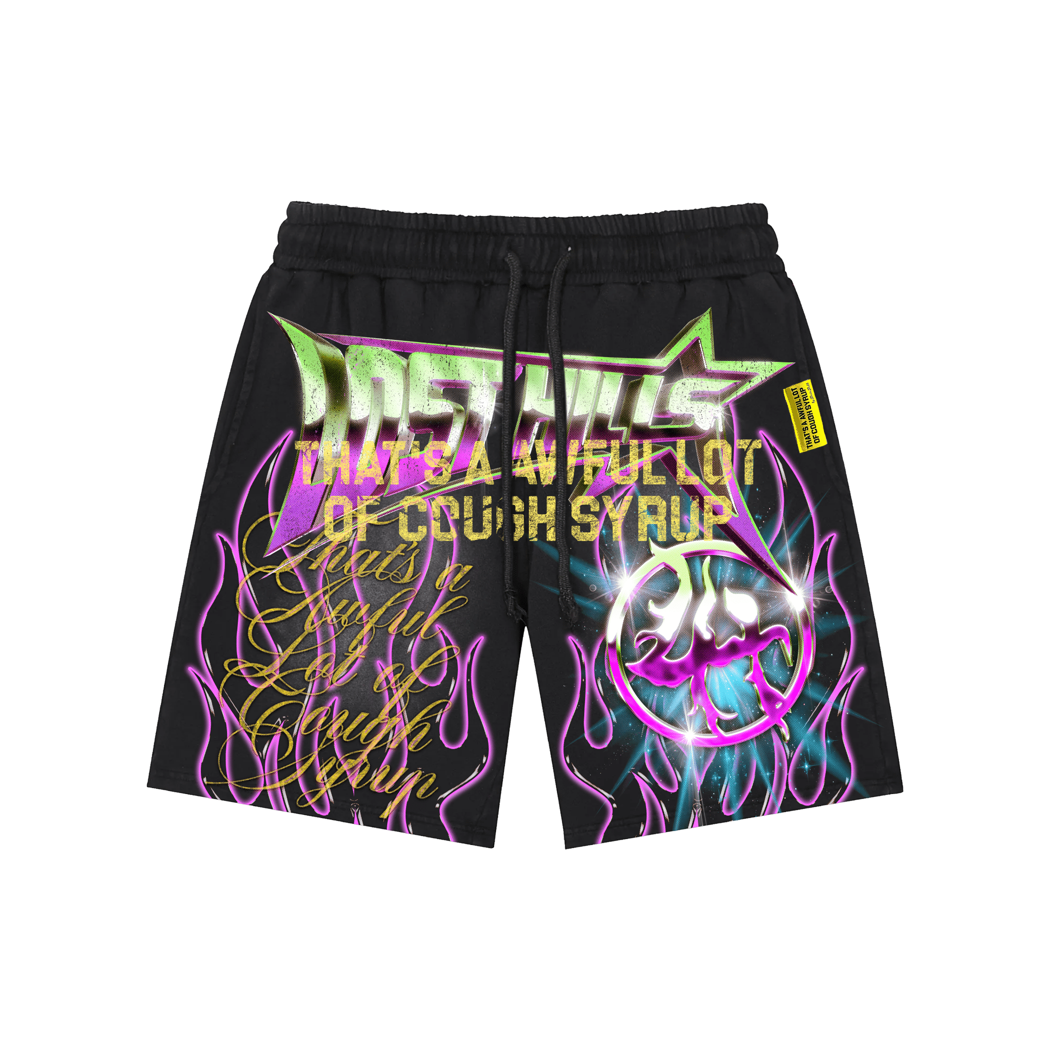Awful Lot Of Lost Hills Flame Shorts By Desto Dubb