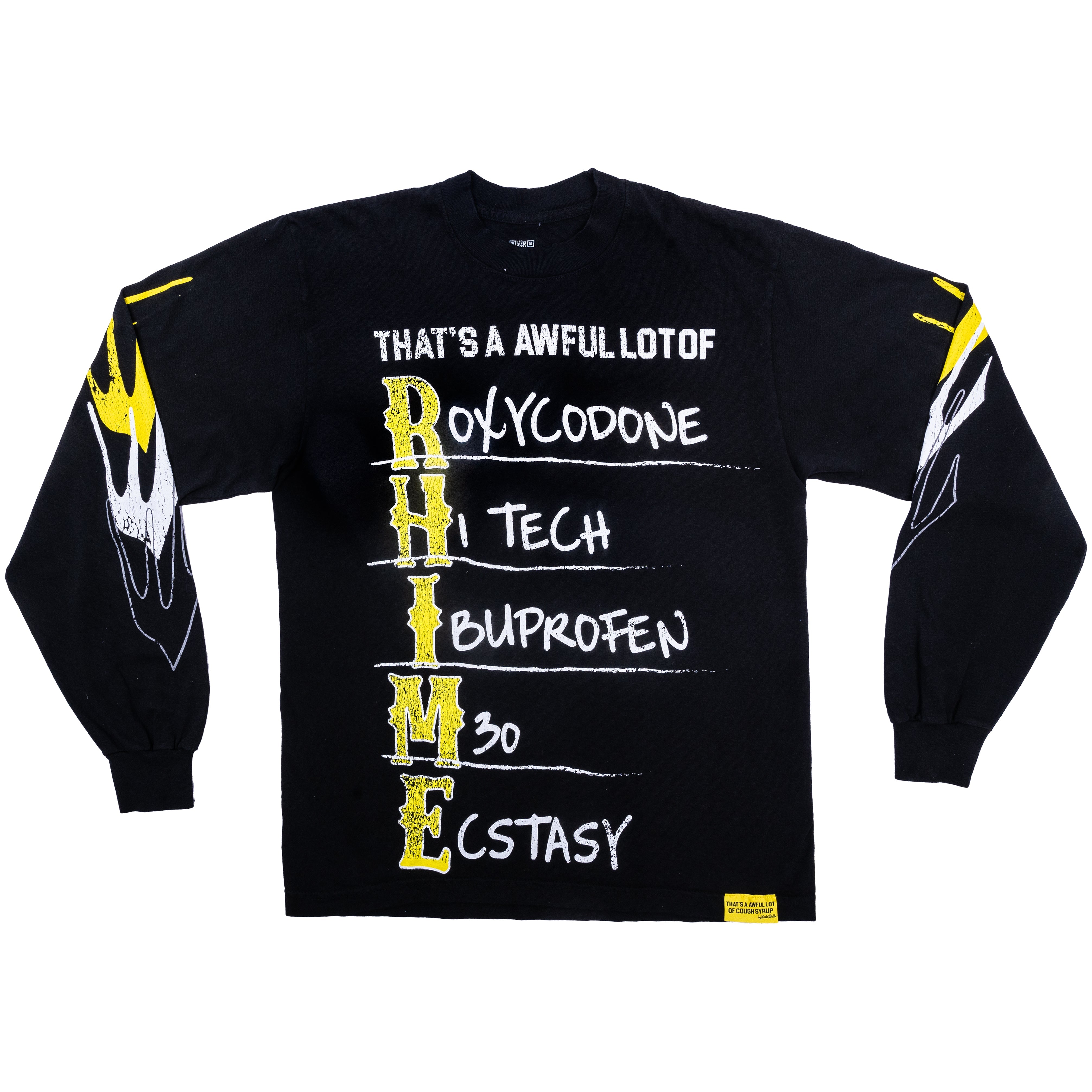 Awful Lot Of Rhime Long Sleeve T-Shirt By Desto Dubb