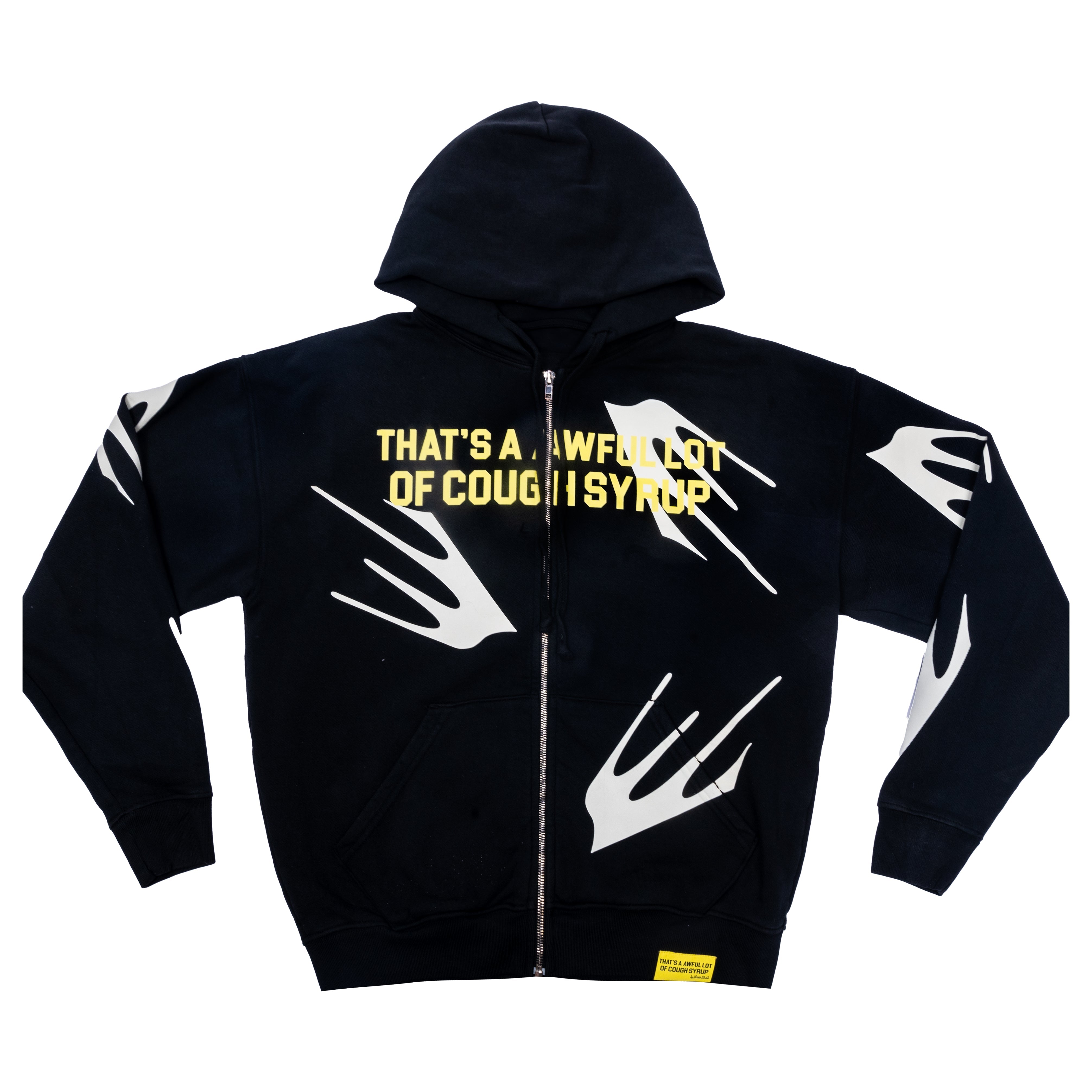 Awful Lot Of Rhime Zip Up Hoodie By Desto Dubb