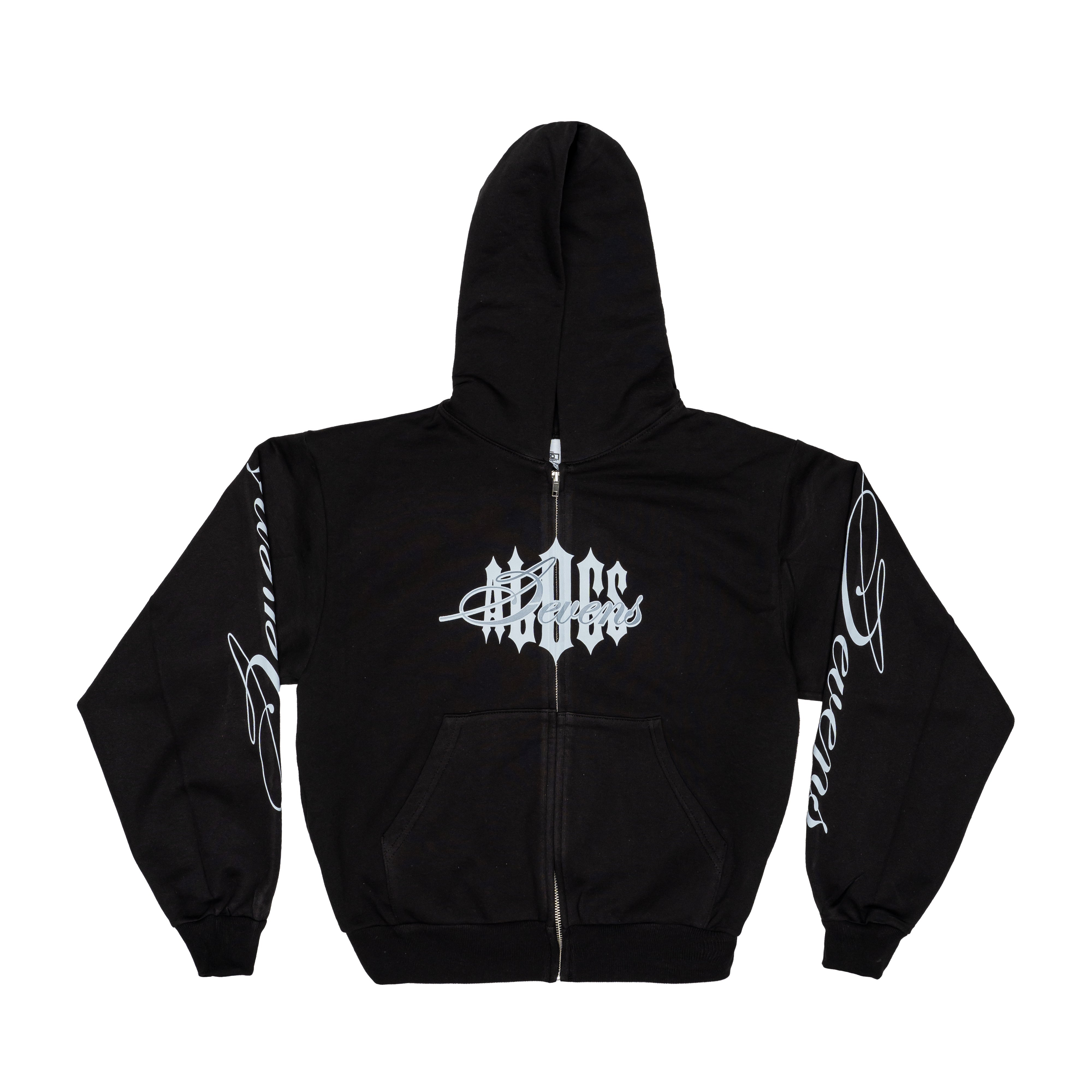 Awful Lot Of Sevens Zip - Up Hoodie By Desto Dubb