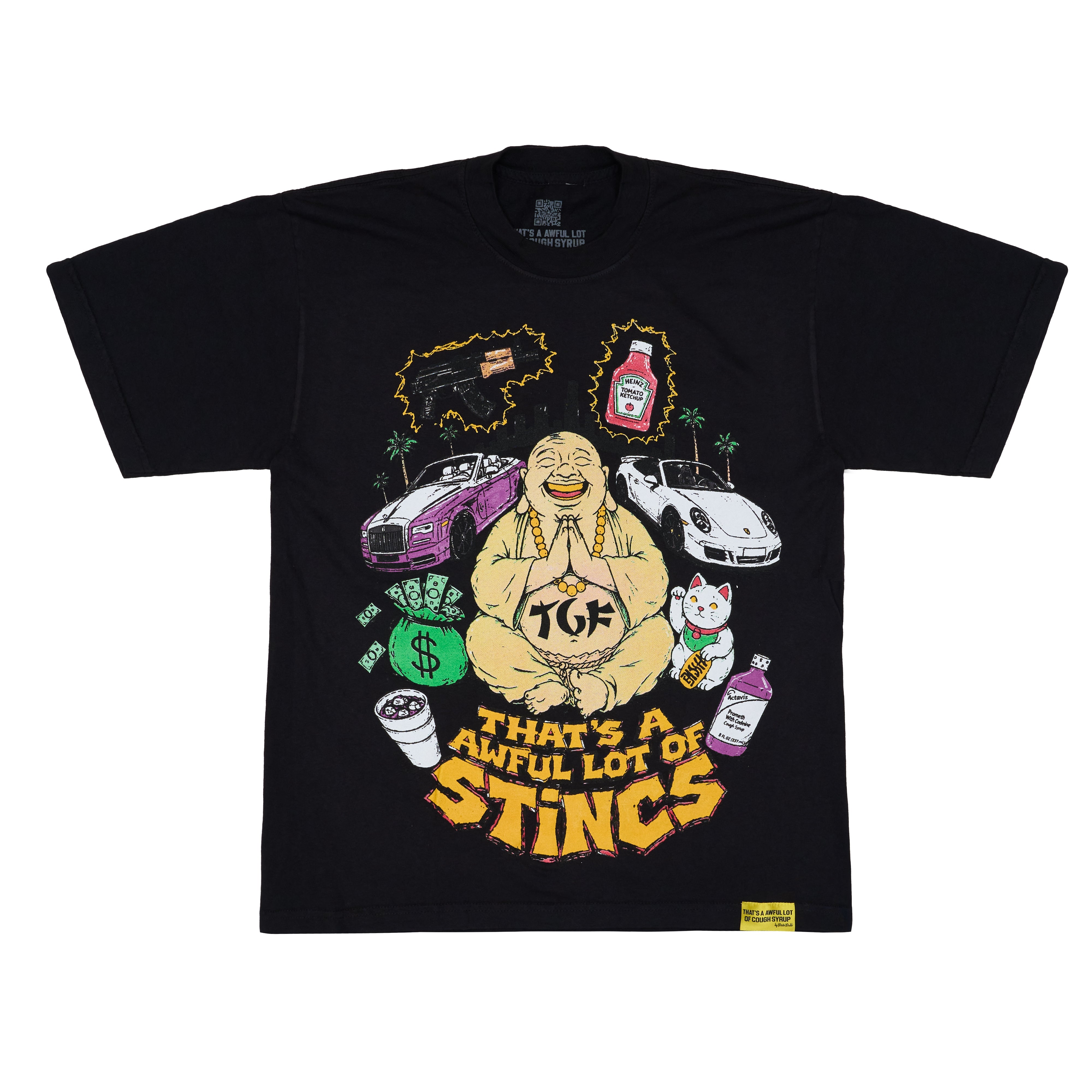 Awful Lot Of Stincs Buddha T-Shirt By Desto Dubb