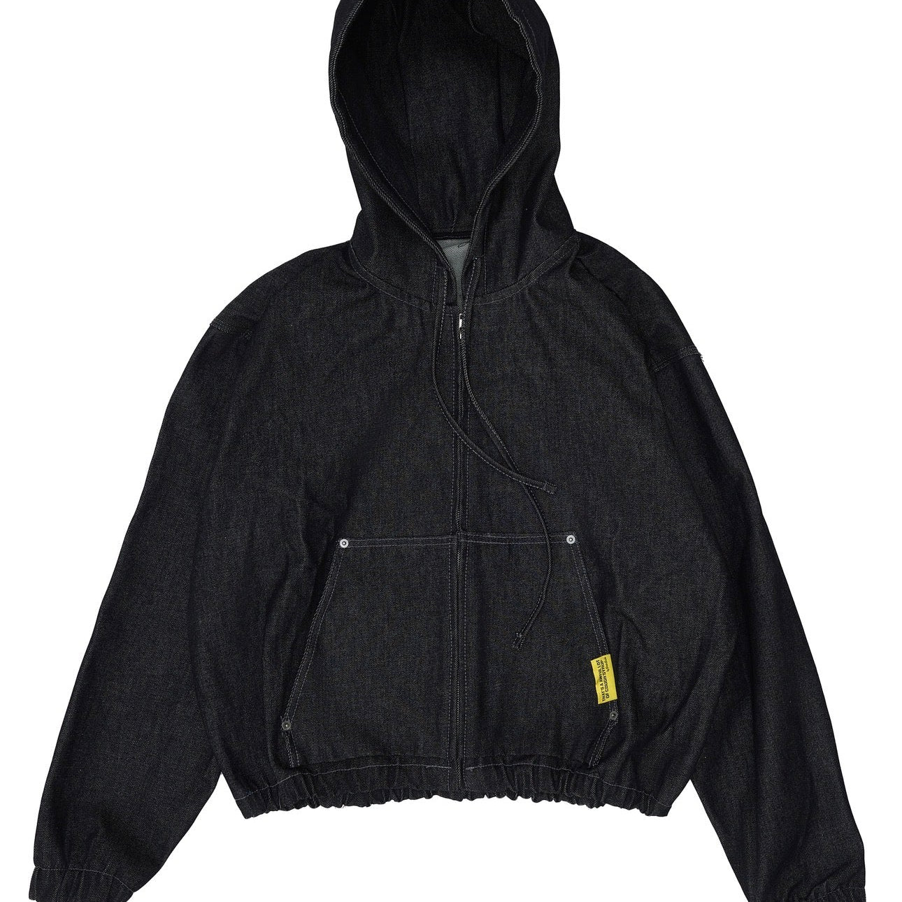 Black ALOCS Denim Jacket By Desto Dubb