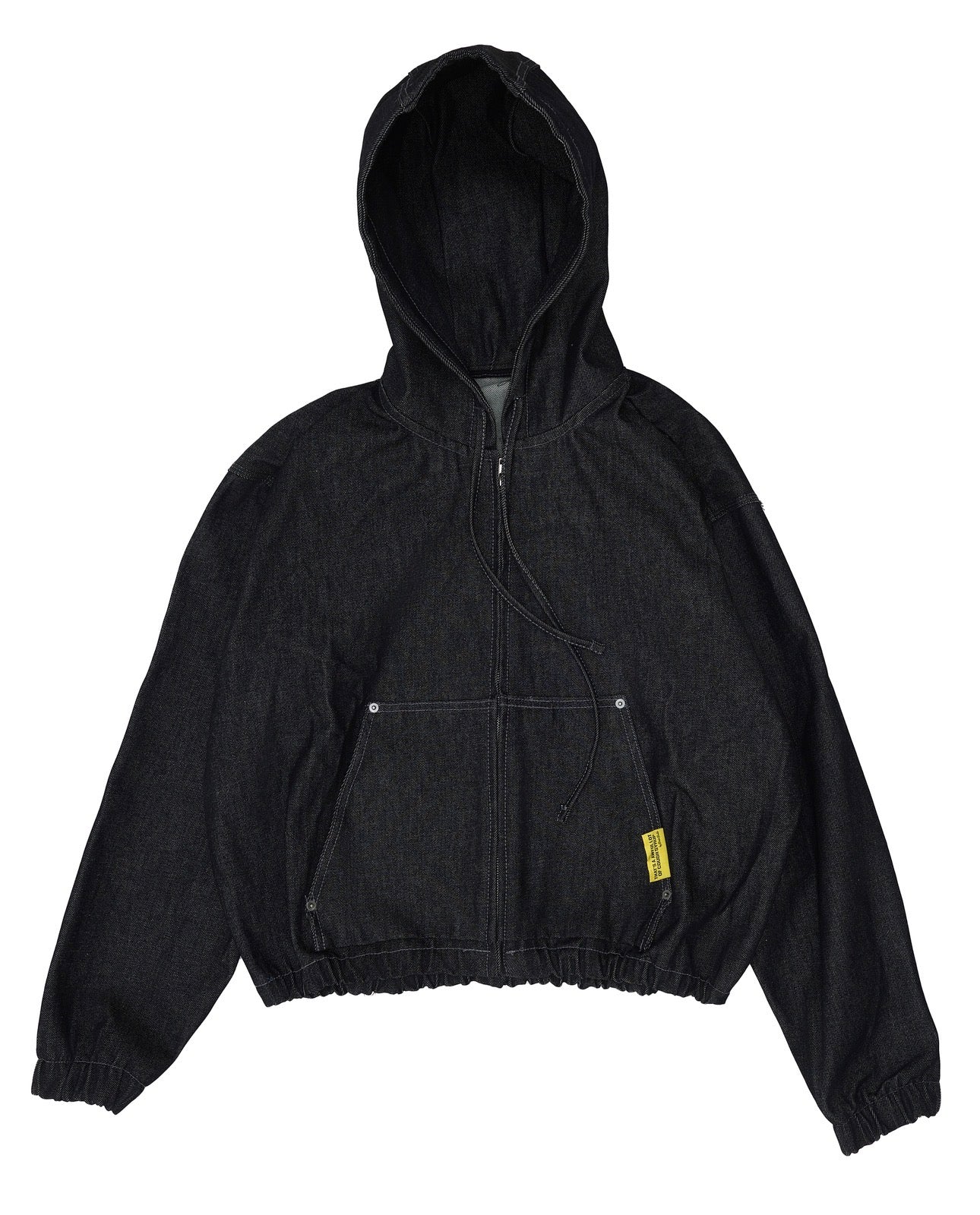 Black ALOCS Denim Jacket By Desto Dubb