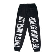Black Rhinestone Sweatpants By Desto Dubb