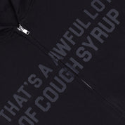 Black Tonal Classic Zip Hoodie By Desto Dubb