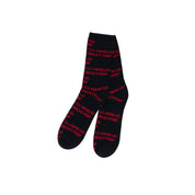 ALOCS Socks- Black & Red