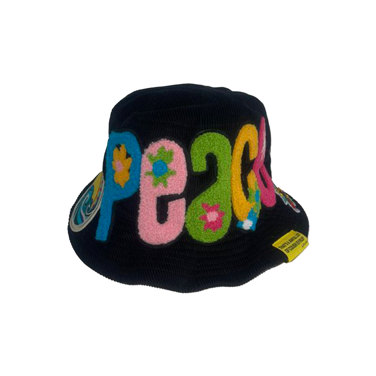 Peace & Love Corduroy Bucket Hat