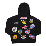 Patchwork Zip-Up Hoodie