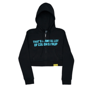 Gamma Blue Classic Crop Hoodie - Women's By Desto Dubb