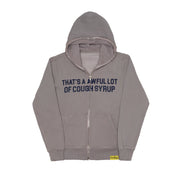 Grey & Blue Classic Zip-UP Hoodie By Desto Dubb