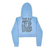 Ice Blue Women's Crop Zip Up By Desto Dubb