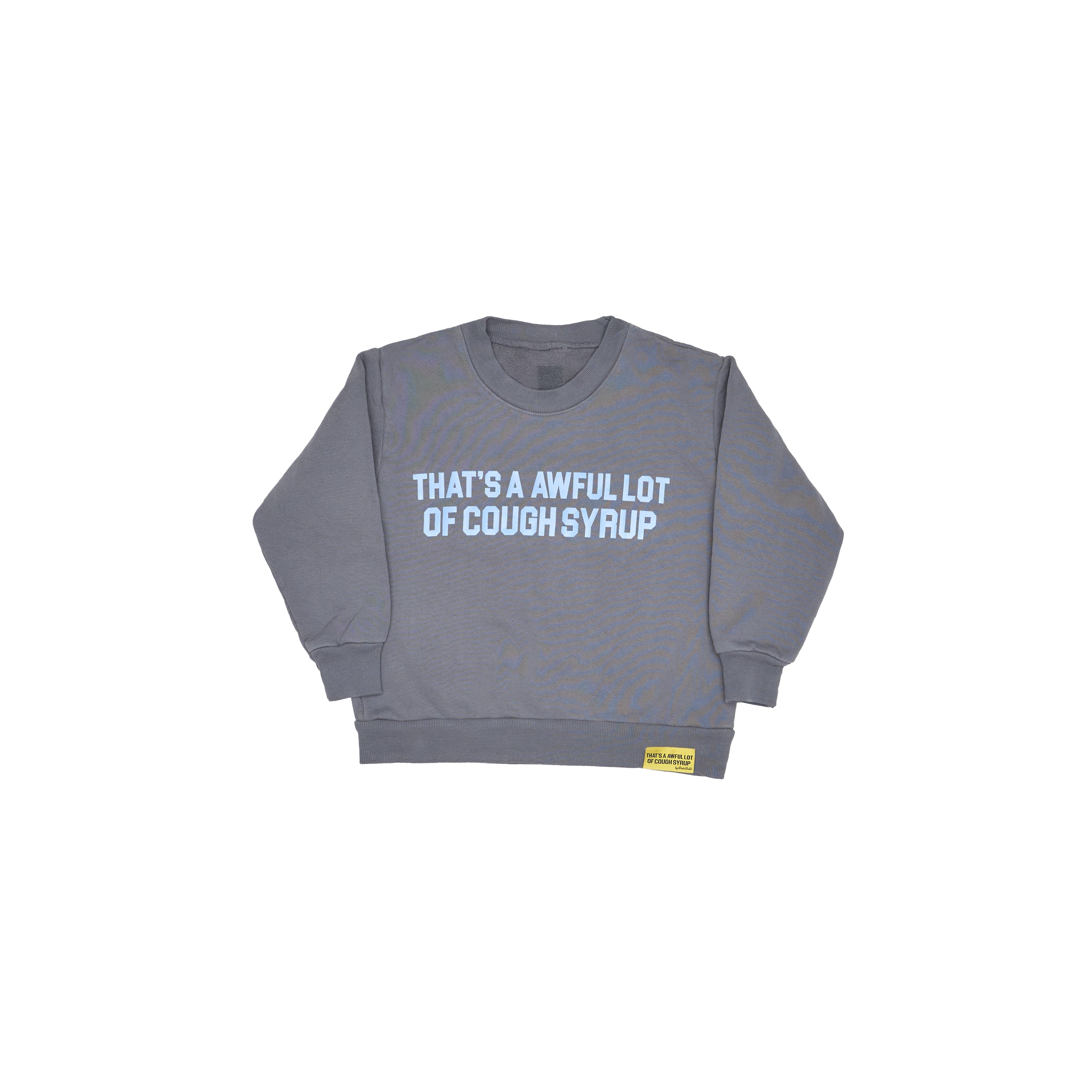 Kids Wolf Grey Crewneck By Desto Dubb