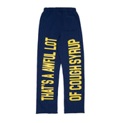 Navy & Yellow Classic Sweatpants By Desto Dubb
