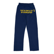 Navy & Yellow Classic Sweatpants By Desto Dubb