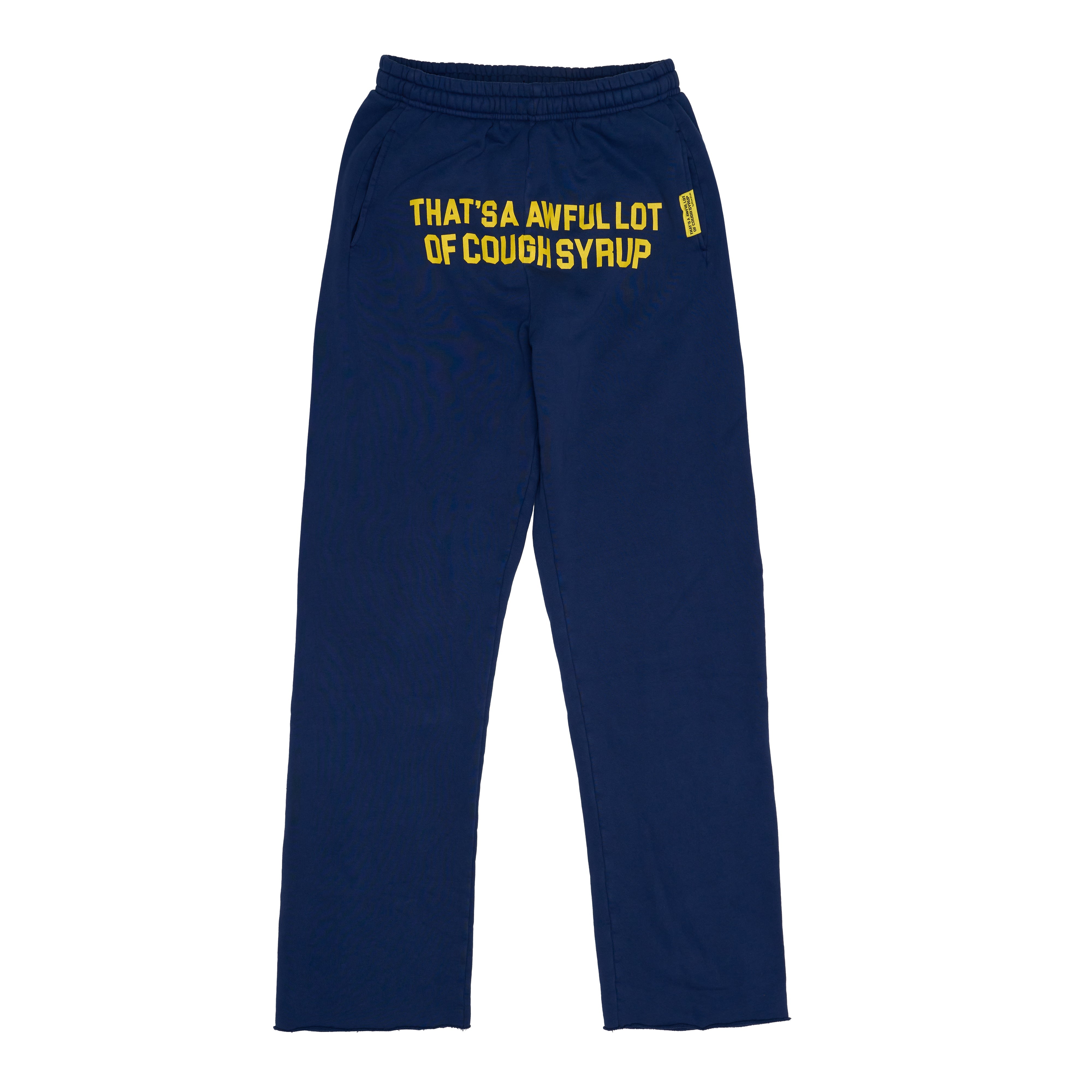 Navy & Yellow Classic Sweatpants By Desto Dubb