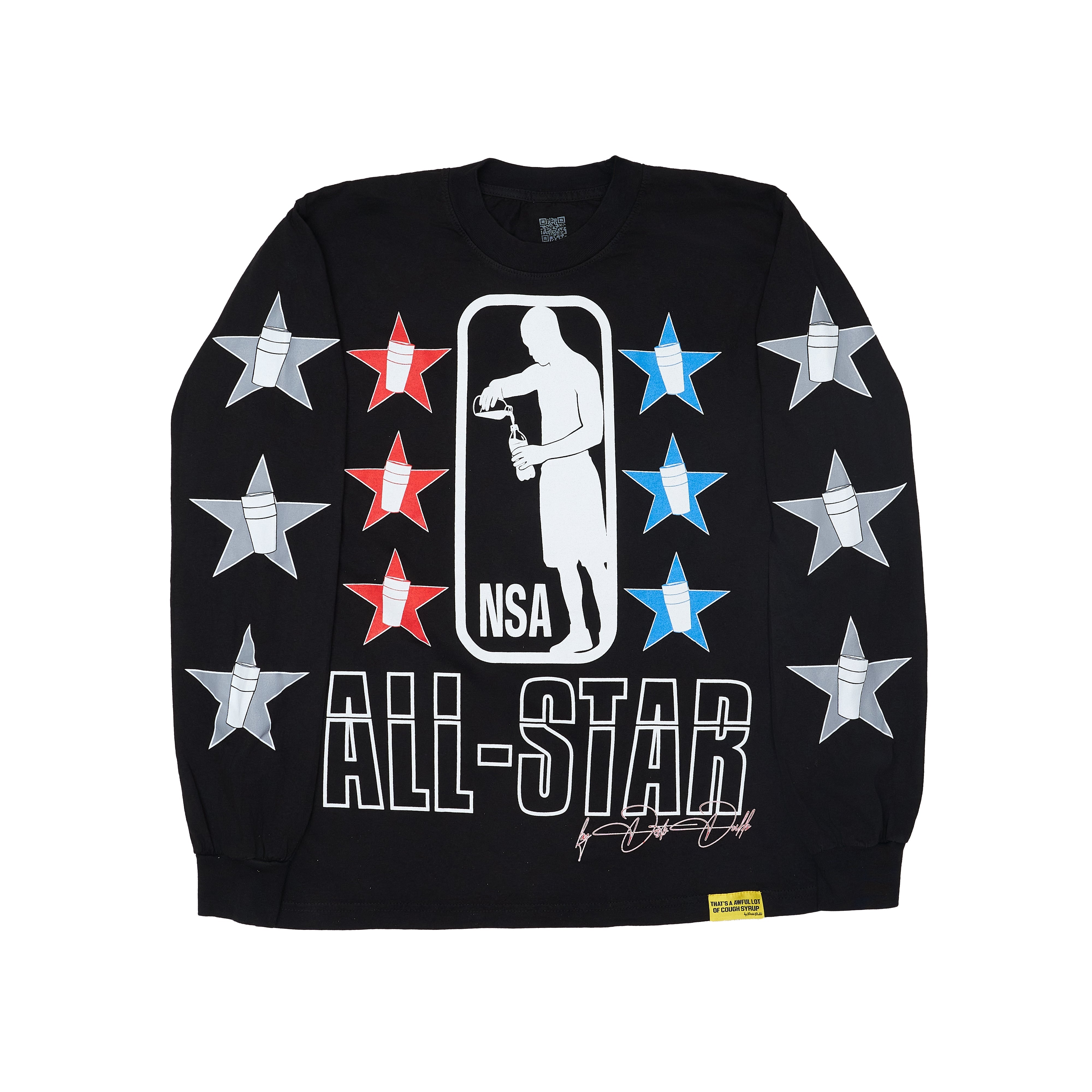 NSA All - Star Long Sleeve T-Shirt By Desto Dubb