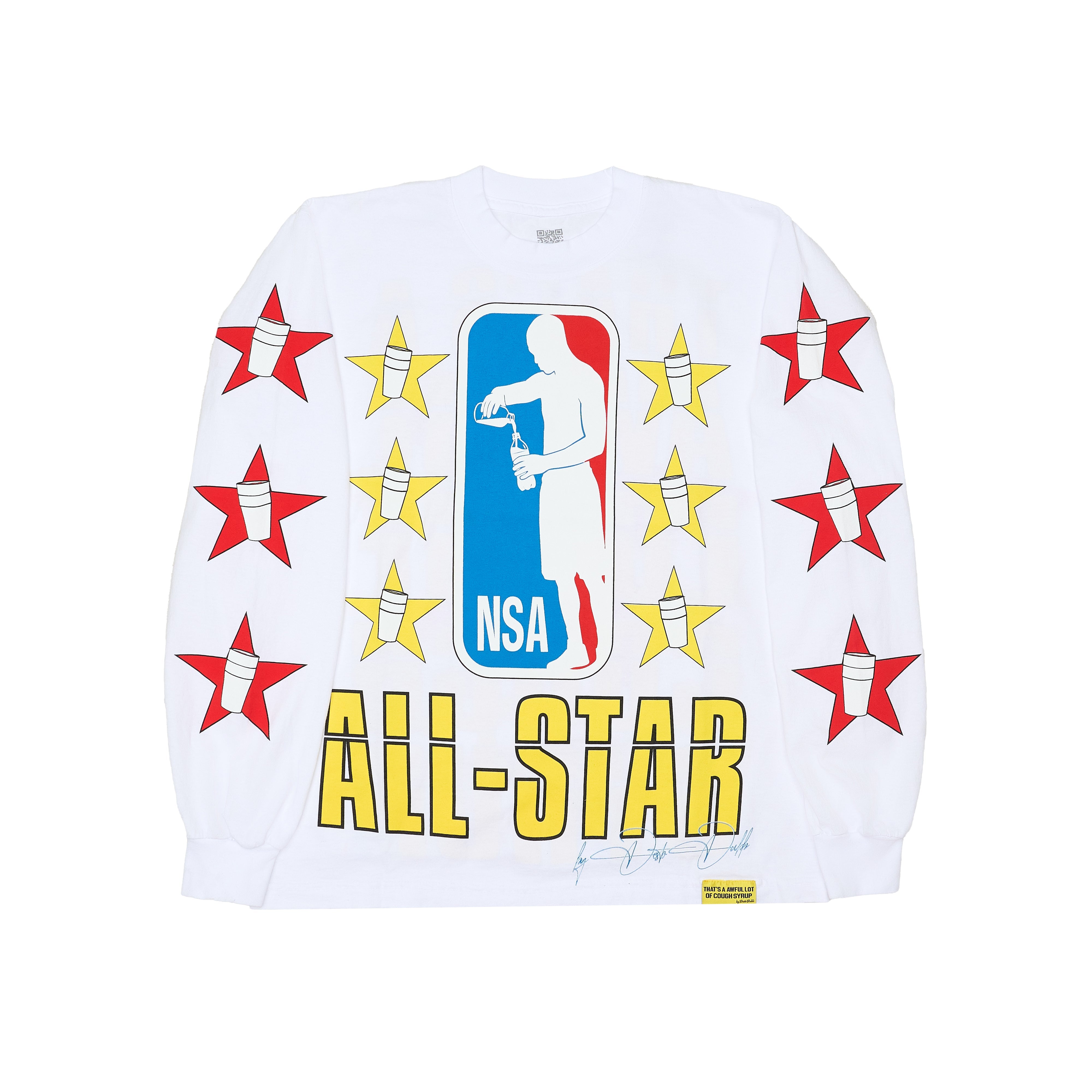 NSA All - Star Long Sleeve T-Shirt By Desto Dubb