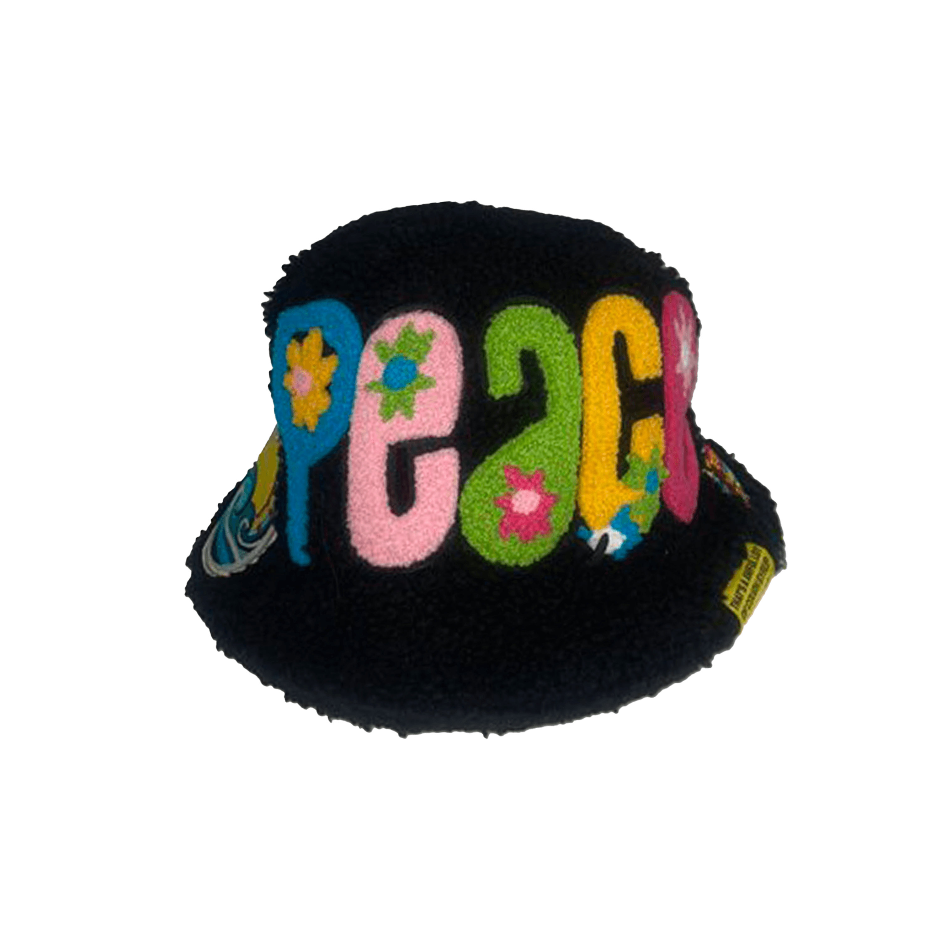 Peace & Love Sherpa Bucket Hat By Desto Dubb