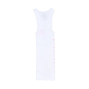 White & Pink ALOCS Tank Top