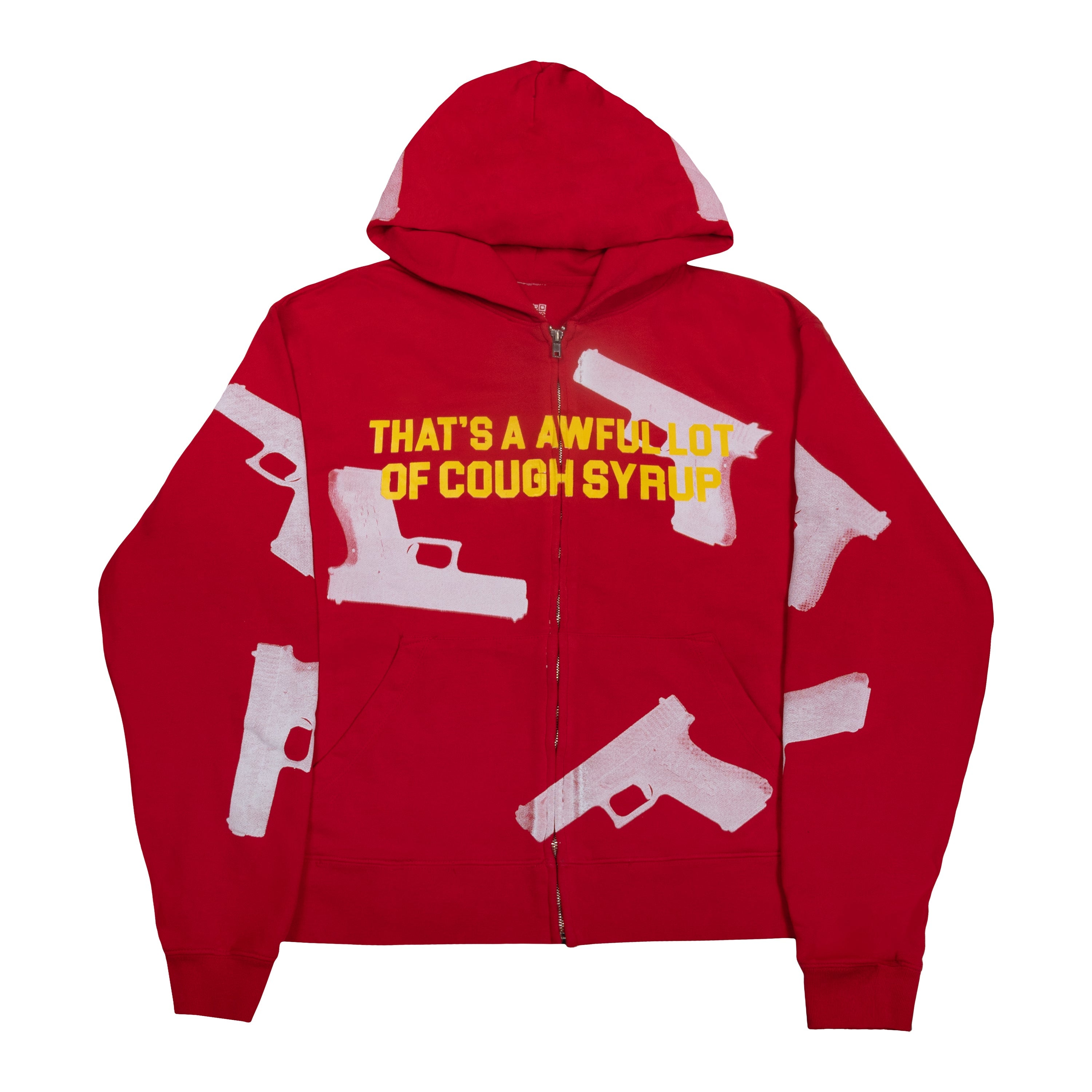 Red Glock Zip - Up Hoodie By Desto Dubb