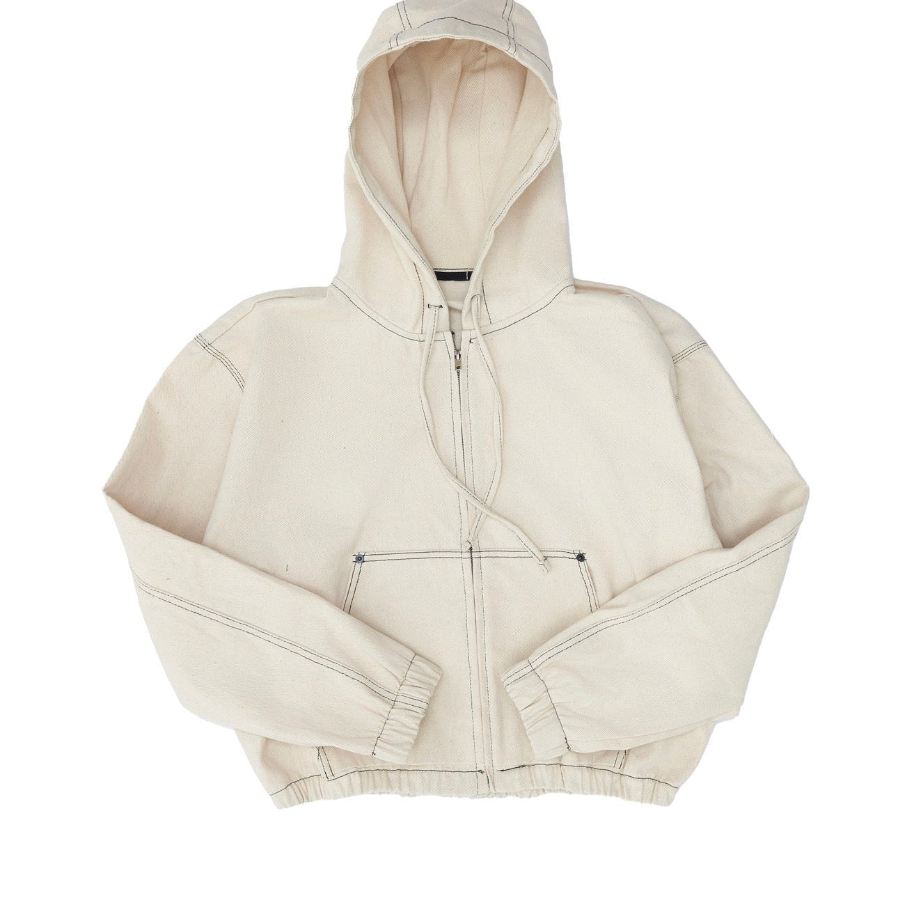 Tan ALOCS Denim Jacket By Desto Dubb