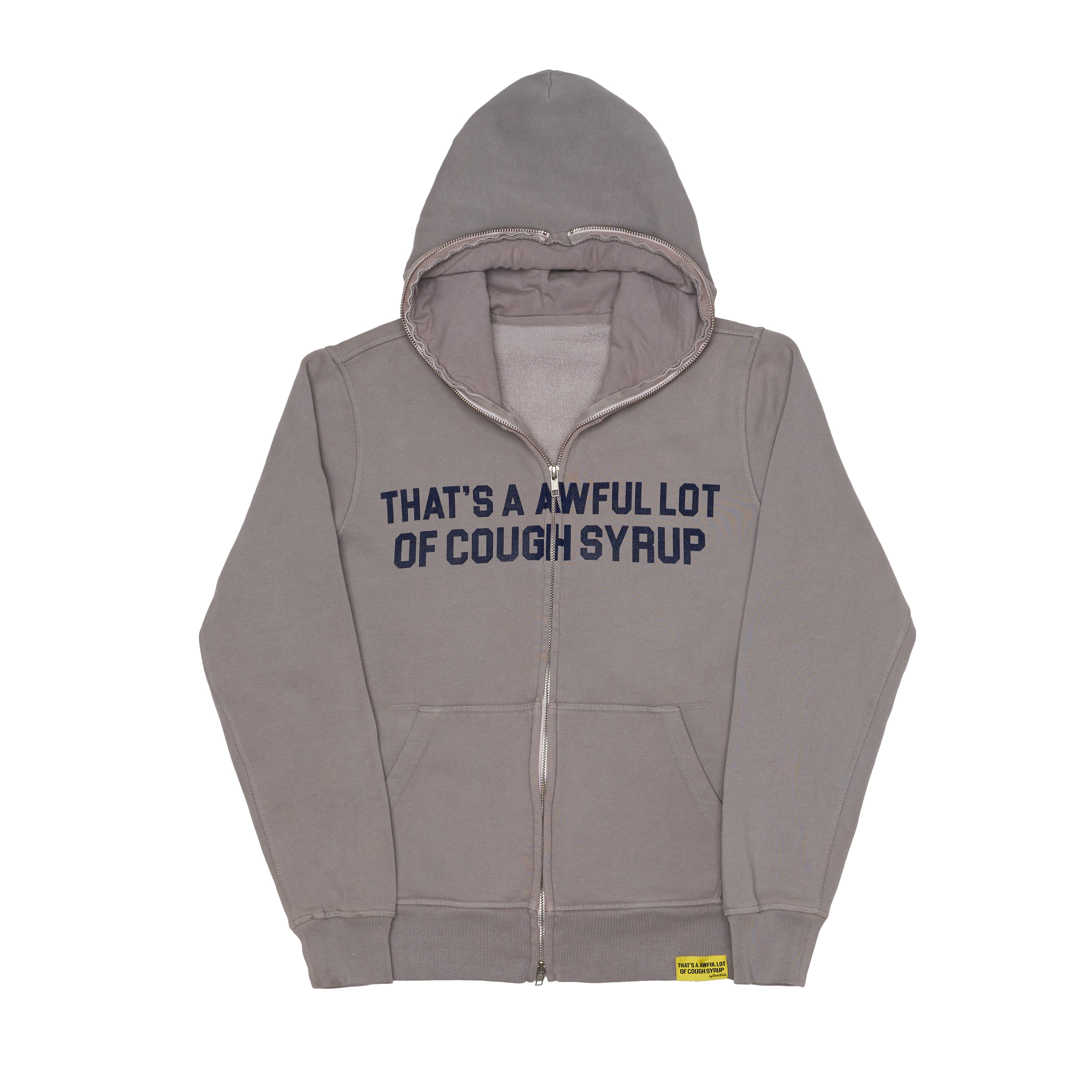Grey & Blue Classic Zip-UP Hoodie