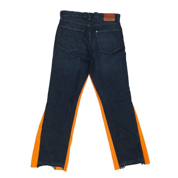 Denim Contrast Flare Jeans